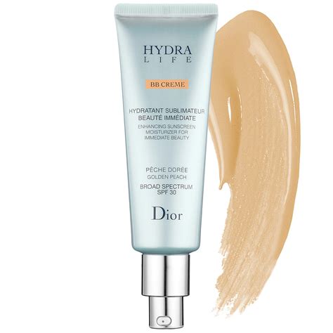 dior hydra life broad spectrum spf 30 golden peach|Dior 02 Golden Peach Hydra Life BB Crème Broad SpectruM .